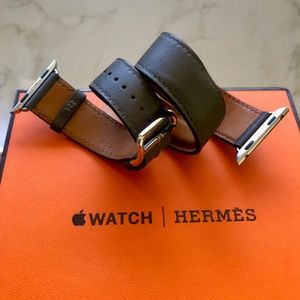 Hermès Double Leather Apple Band + Case + Box